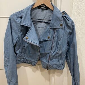 Forever 21 Light Blue Jean Jacket